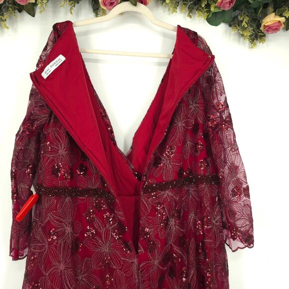 MAC DUGGAL 67541 Embellished Illusion Long Sleeve Dress Size 20W NWOT - Picture 9 of 12